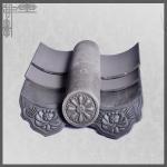 Traditional Thickness 10mm Japanese Roof Tiles Roofing Material High Wind