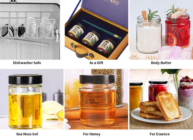 Cheap Price 180ml 280ml 380ml 500m Frasco De Vidrio Food Storage Mini Jar with Lids