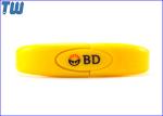 Silicon Buckle Personalized Wristband 4GB USB Memory Stick Thumbdrives