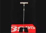 Iron Metal Pop Clip Tabletop Sign Holder , Clear PVC POS Clip Holder