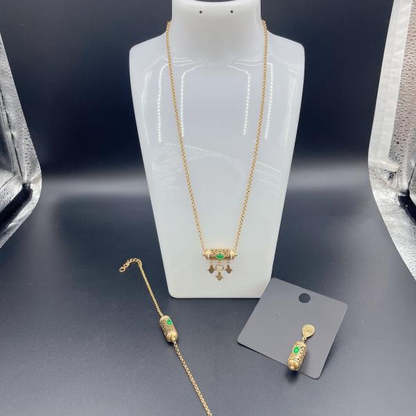 2024 New Waterproof Trendy Stainless Steel Jewelry Sets , 18K Gold ,Luxury Gift,