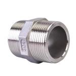 Stainless Steel 201 304 316 Casting Hexagon Nipple Double Ferrule Pipe Fittings