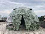 Camouflage Outdoor Hotel Steel 5M Geodesic Dome Tent UV Resistance Dome Camping
