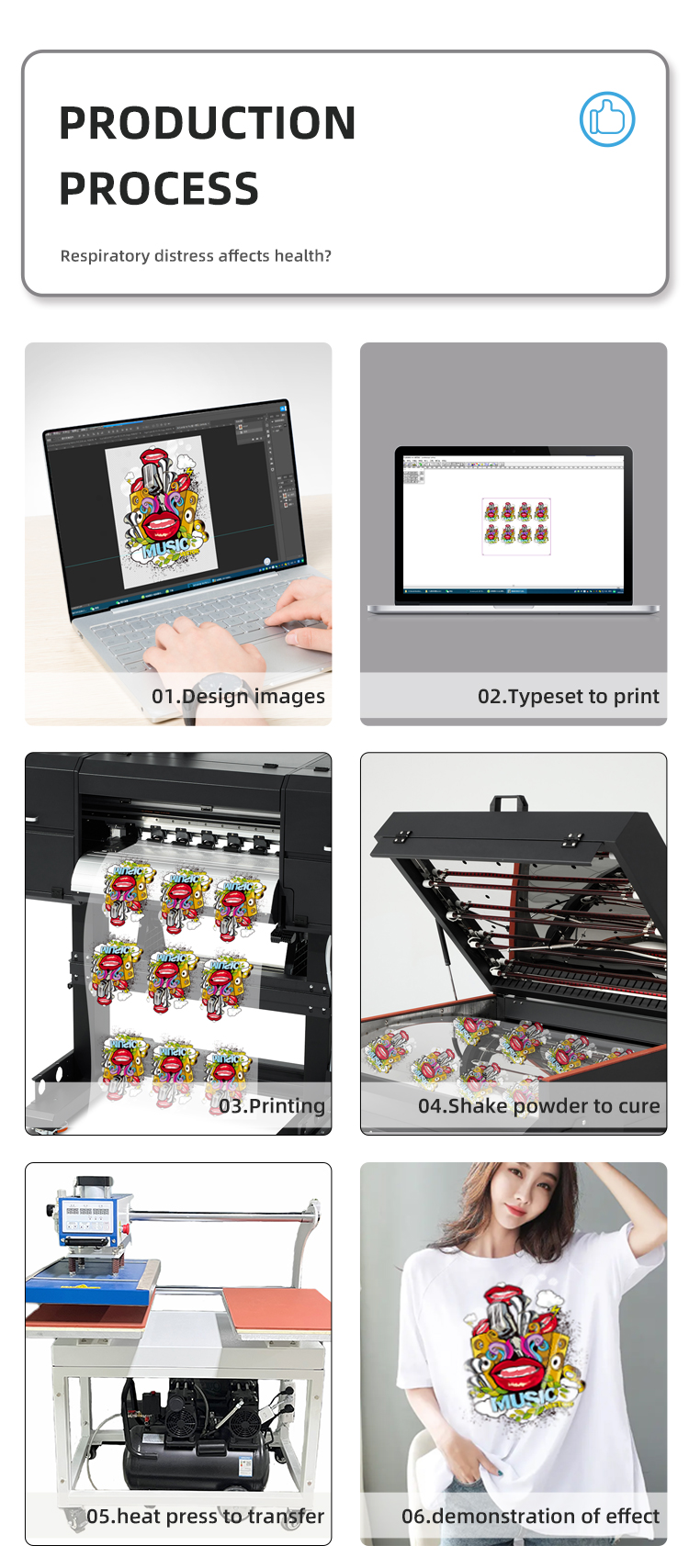 A1 60cm Dtf Printer Roll To Roll Machine All In One Model White Ink Circulation