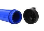 20'' food grade plastic water filter housings with 1'' inlet/outlet brass port