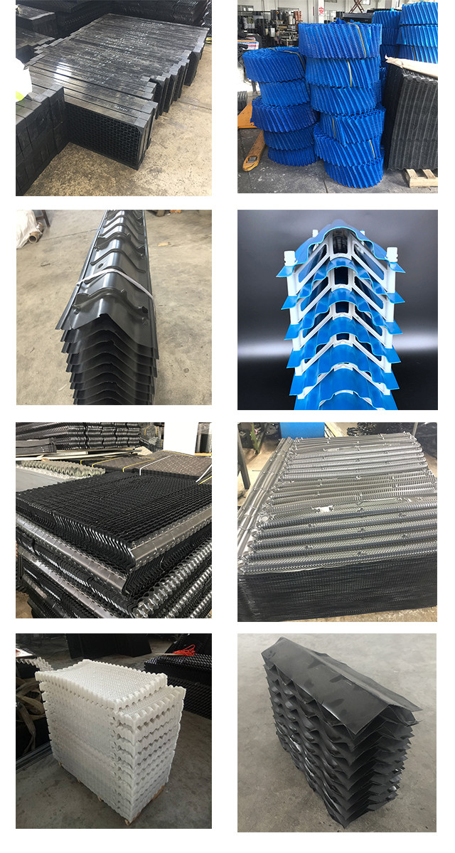 Hanging 1350mm Cooling Tower Infill Cross Flow Media 0.38-0.6mm