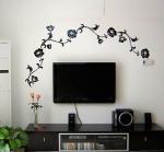 Waterproof Antique Designer Wall Flower Stickers G122, Floral Wall Stickers
