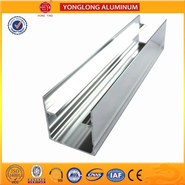 Solid Substantial Polished Aluminium Profile Normal Length 6m