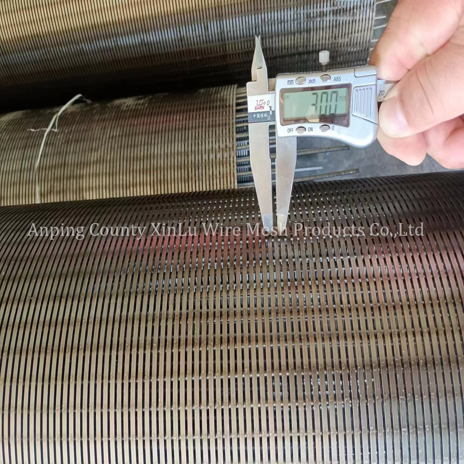 Pressure Vee Wire Wrapped Sand Control Water Well Screen Tubes with Welded Baffle Rings Connection
