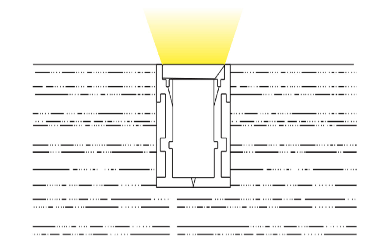 21*26mm LED Linear Light IP65 IK10 Waterproof Floor Lighting LED Aluminium Profile