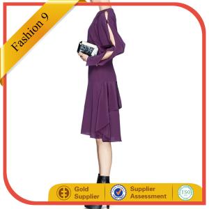 Quality SPLIT BUTTON SLEEVE Chiffon DRESS wholesale