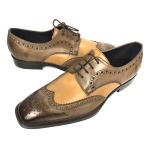 Iron Woven Mens Woven Leather Lace Up Shoes Pointed Toe Flats Mens Brown Wedding