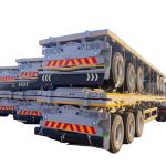 High Efficiency Shipping Container Semi-Trailer Blue 30-80 Tons 2 3 4 Axles