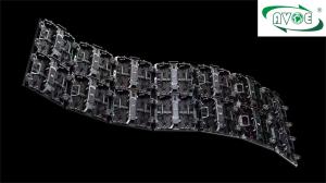 Quality Type G P3.91 4K Stage Rental LED Display Curved Cabinet 500x500mm 45 Degree wholesale