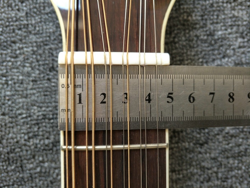 12 Strings Acoustic Guitar / guitar natural AAA Solid Spruce Body 43 inch Guitar Acoustic Fishman Pickups guitar