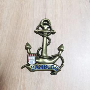 Quality 3D Anchor Custom Fridge Magnets Zinc Alloy Die Cast Tourist Souvenir Fridge Magnets wholesale