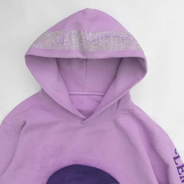 Custom Puff Print Hoodies Flared Stacked Sweatsuits Mens Hoodie