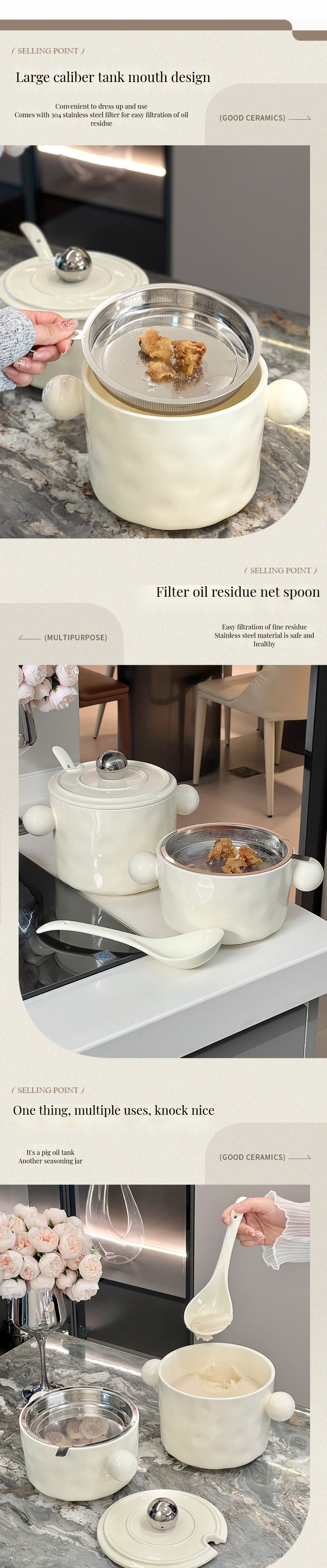 2024 Trendy Ceramic Double Ear Heart-Shape Bowl Stainless Steel Lid Microwaveable Food Container Instant Noodles Printed