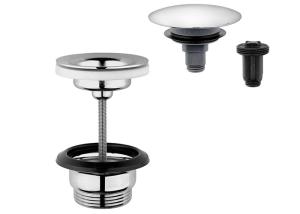 Quality steel 304 brush pop up stainless 316 satin basin water waste clip and open for sink wholesale
