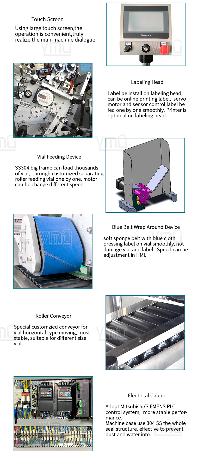 YM215 Automatic Wax Crayons Labeler For Syringe Vial Label Applicator Pen Labelling Machine