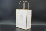 Brown Handle Paper Bags Eco Friendly Packaging Kraft Carrier Bags