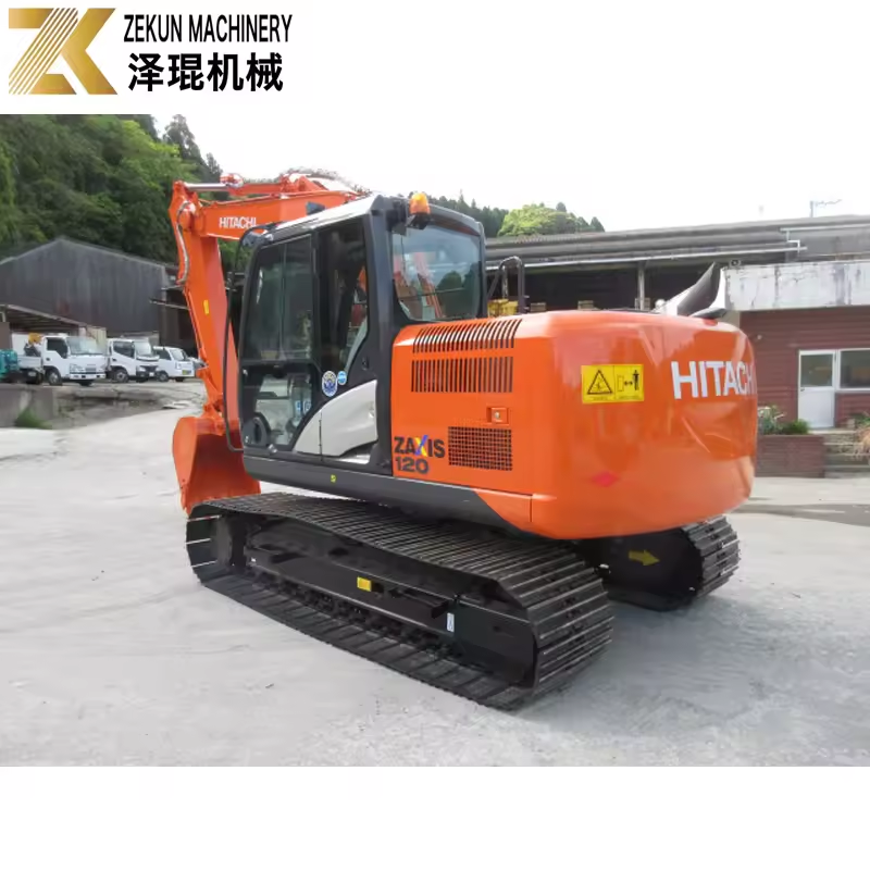 Stable Performance Used Hitachi Zaxis 120 Excavator with 66kw Power and Radiator