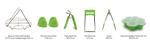 Microwave Silicone Kitchen Utensils FDA Multifunction Stainless Steel Food