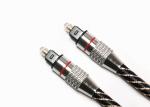 Metal Connectors FTTB High End Toslink Cable Braided Jacket 20KM-60KM