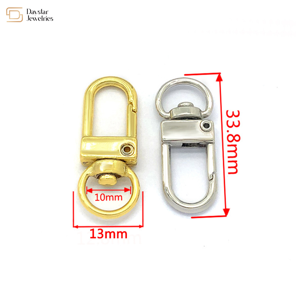Bag Parts Swivel Snap Hook Zinc Alloy Buckles For Key Rings DIy Jewelry Making