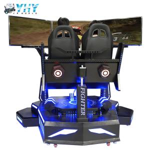 Quality 2 Players Three Screen Racing Simulator Adjustable Driving Game Steering Wheel Simulator wholesale