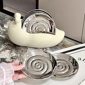 Quality Stocked Dinnerware Sets with Handpainted Ceramic Snail Dish of Kitchen Accessories wholesale
