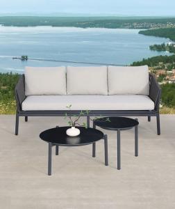 Quality Modern Environmental PE Rattan Patio Garden Aluminum Sofa And Table Set For Leisure wholesale