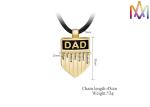 OEM ODM Family Name Pendant Mens Engraved Necklace