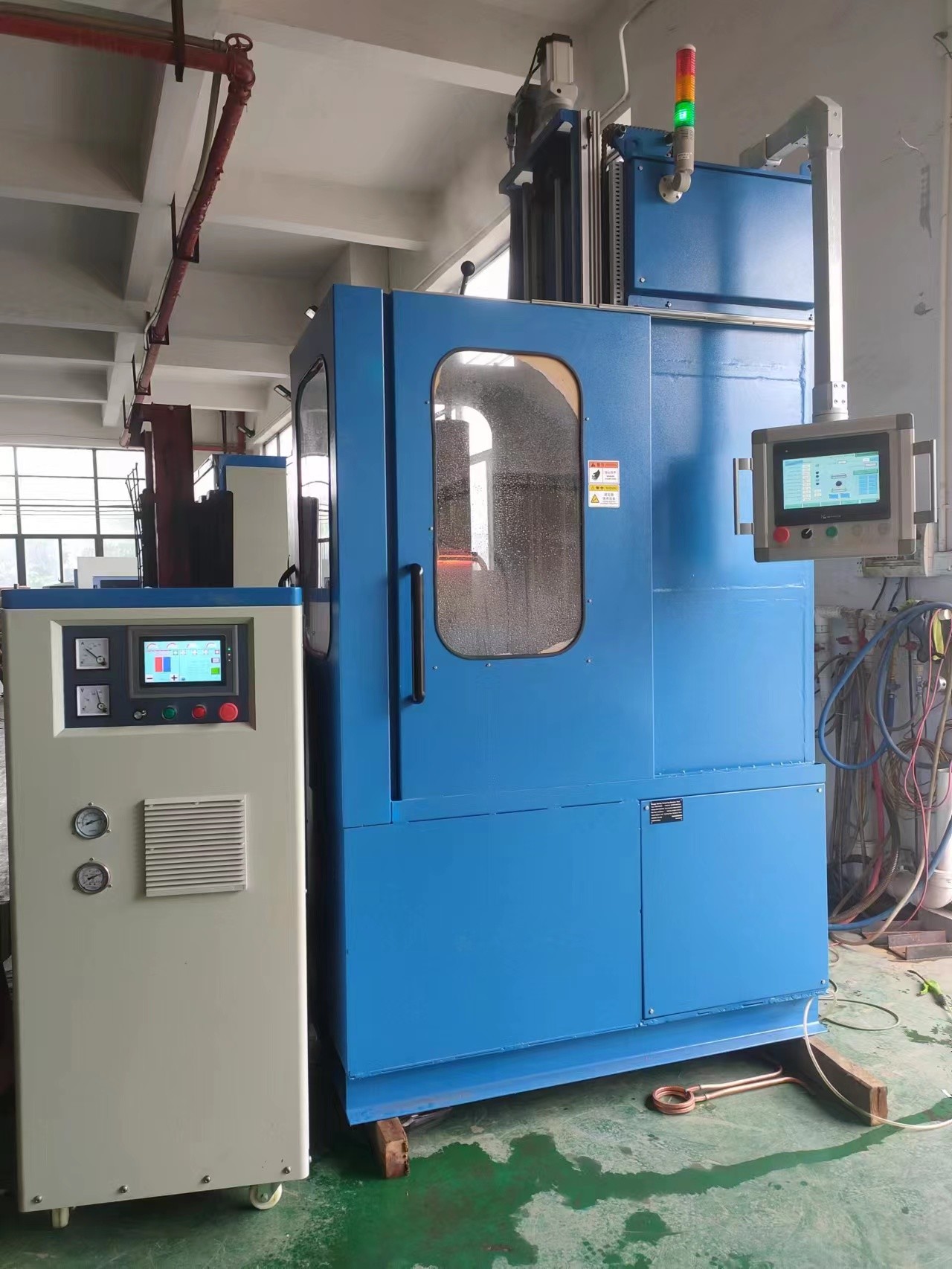 PLC 1000MM Industrial Induction Hardening Machine Tool With 160KW Induction Heating Equipment