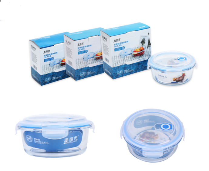3 Compartment Heat Resistant Borosilicate Glass Charger Plates