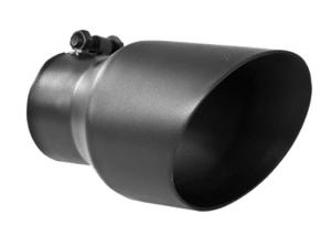 Quality Round Black Coated 3 Inch Exhaust Tip For Auto Tail Pipe wholesale