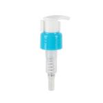 28/410 Sky Blue Left Right Clip Lock Lotion Pump Smooth Matte Plastic Lotion