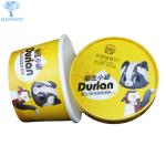 PE Paper 6Oz Frappe Individual Ice Cream Cups With Wooden Spoons
