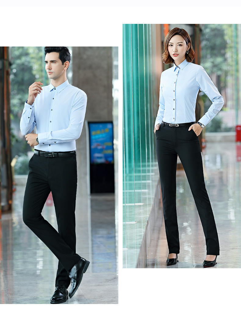 Covered Button Closure Shirts for Men and Women Custom Logo Casual Office Wear Plus Size