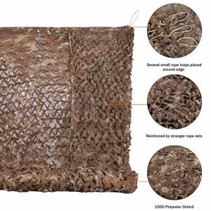 Quality Jungle Military Camouflage Net Green Sunscreen Shade Net Double Layer Cover Net wholesale