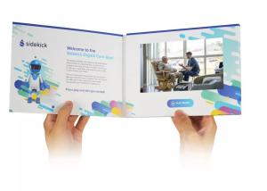 Quality Video In Paper Print 7 Inch Lcd Advertising Player Video Display Brochure Book wholesale