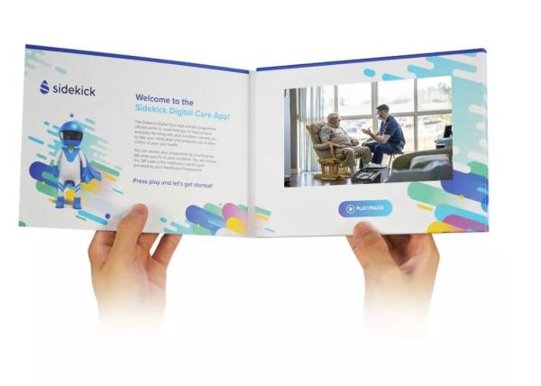 Video brochure supplier price 4.3/5/7/10.1 inch Thank you video card LCD video
