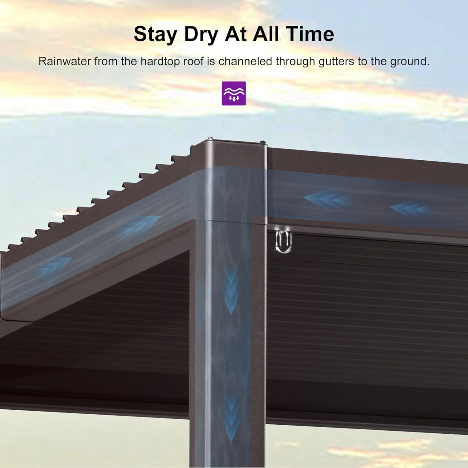 Customizable Size Backyard Aluminum Alloy Gazebo Durability And Versatility