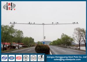 Quality Safety Telescopic CCTV Camera Pole Hot - Dip Galvanized / Powder Coated / Painting wholesale