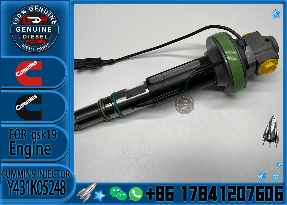 Brand New Common Rail Diesel Fuel Injector Y431K05246 4089972 For Cummins QSK19 QSK38 QSK60