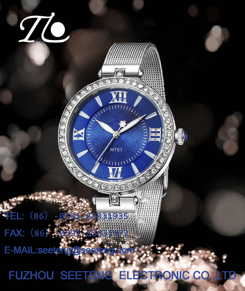 Classic elegant watch ladies fashion watch with alloy band