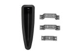 Black Color Triangle Cabinet LED Light Cover Hot Tub Spare Parts