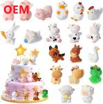 OEM 3d Pvc Toys Made Cute Plastic Cake Mini Gift Toy Customized 6cm Height