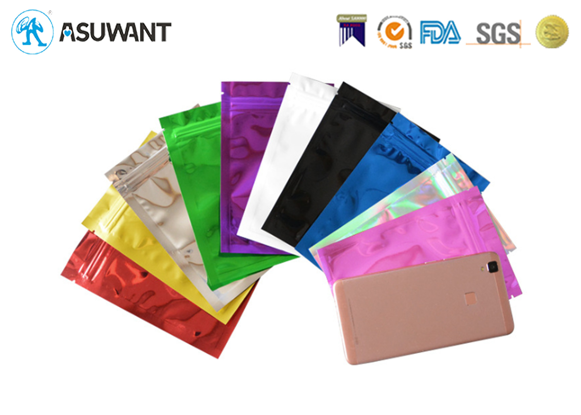 Gravure Printing PLA PE k Cosmetic Packaging Bags