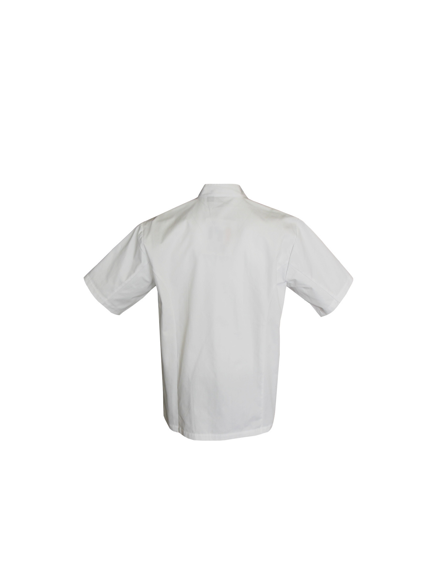 240 GSM 100% Cotton Chef Uniform Half Sleeve Coat White Wrinkle Free Anti Stain